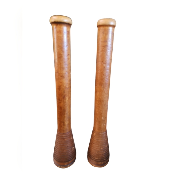 Antique Wooden Wool Spools - Picture 1 of 3